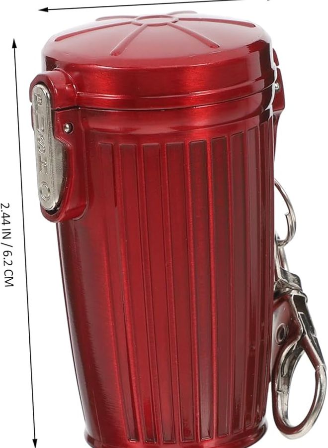 مطفأة سجائر محمولة صغيرة بسلسلة مفاتيح مع غطاء محكم للإطفاء السريع للسيارة والسفر في الهواء الطلق - Image 2